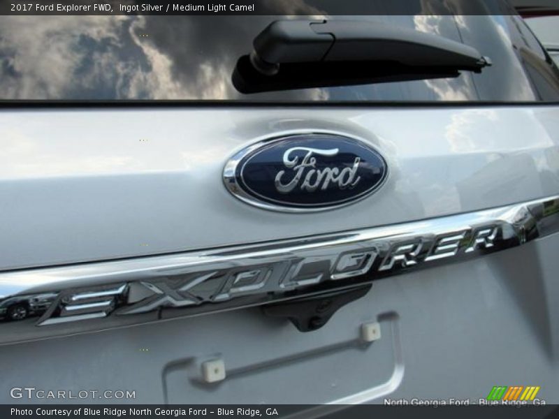 Ingot Silver / Medium Light Camel 2017 Ford Explorer FWD