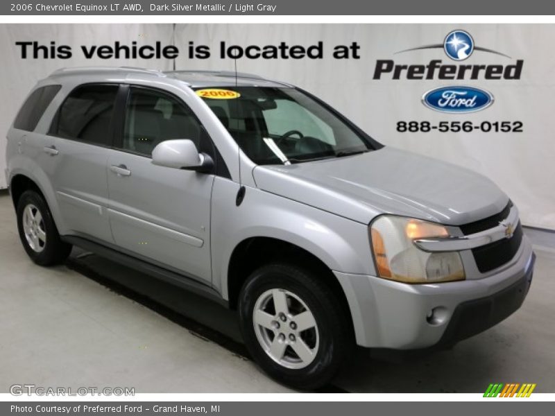 Dark Silver Metallic / Light Gray 2006 Chevrolet Equinox LT AWD