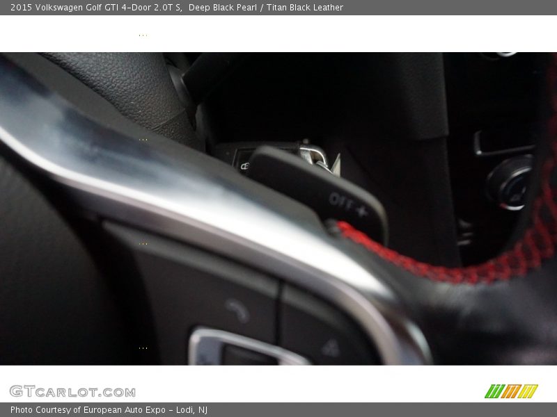 Deep Black Pearl / Titan Black Leather 2015 Volkswagen Golf GTI 4-Door 2.0T S