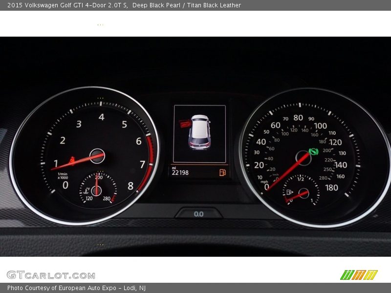 Deep Black Pearl / Titan Black Leather 2015 Volkswagen Golf GTI 4-Door 2.0T S