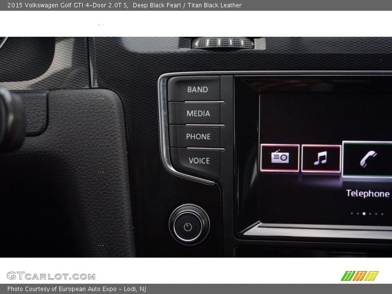 Deep Black Pearl / Titan Black Leather 2015 Volkswagen Golf GTI 4-Door 2.0T S