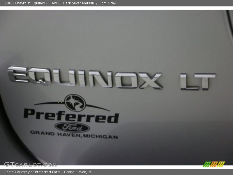 Dark Silver Metallic / Light Gray 2006 Chevrolet Equinox LT AWD