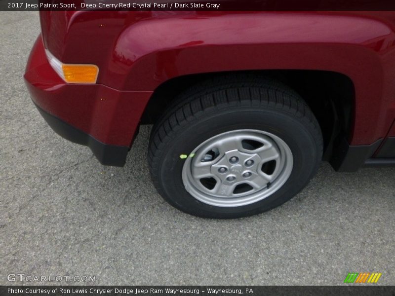 Deep Cherry Red Crystal Pearl / Dark Slate Gray 2017 Jeep Patriot Sport