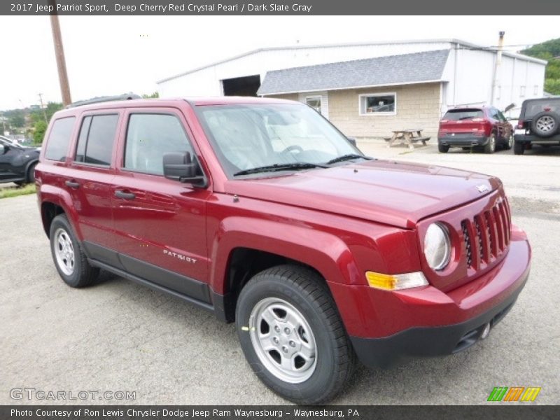 Deep Cherry Red Crystal Pearl / Dark Slate Gray 2017 Jeep Patriot Sport