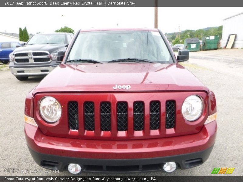 Deep Cherry Red Crystal Pearl / Dark Slate Gray 2017 Jeep Patriot Sport