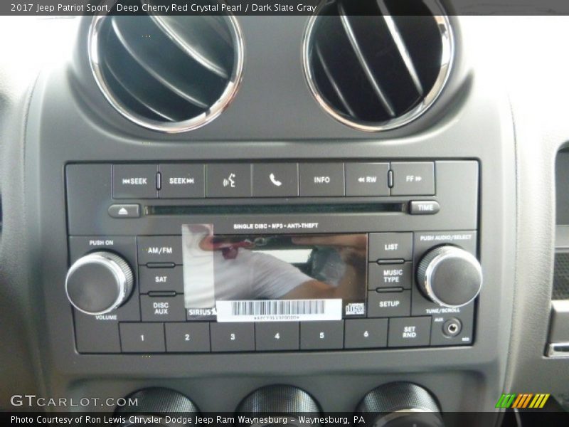 Deep Cherry Red Crystal Pearl / Dark Slate Gray 2017 Jeep Patriot Sport
