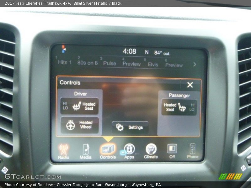 Billet Silver Metallic / Black 2017 Jeep Cherokee Trailhawk 4x4