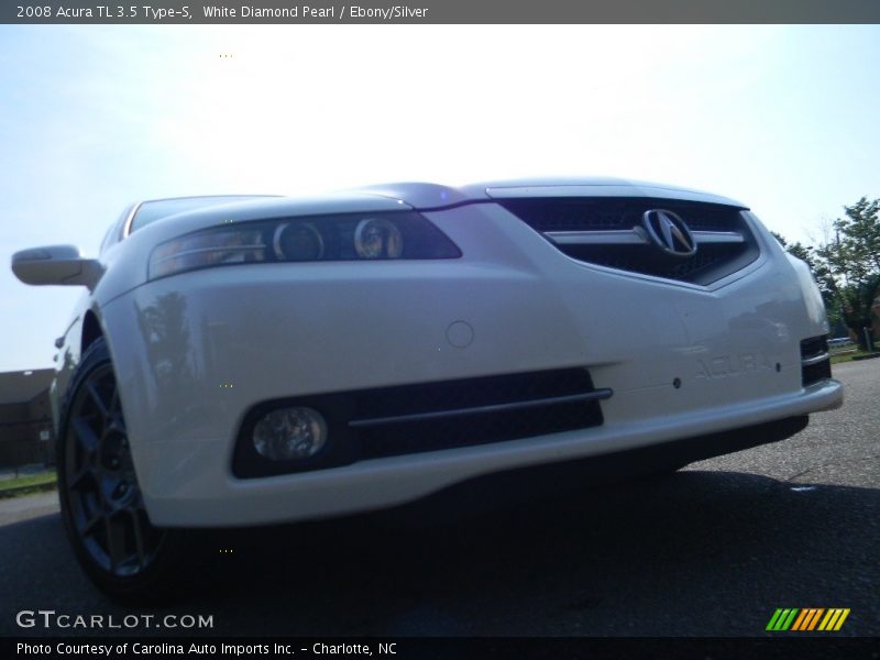 White Diamond Pearl / Ebony/Silver 2008 Acura TL 3.5 Type-S