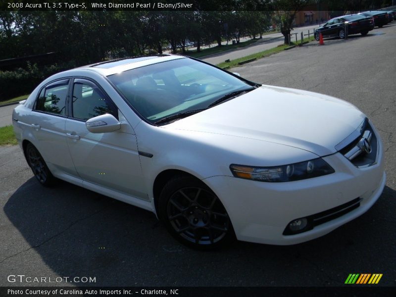 White Diamond Pearl / Ebony/Silver 2008 Acura TL 3.5 Type-S