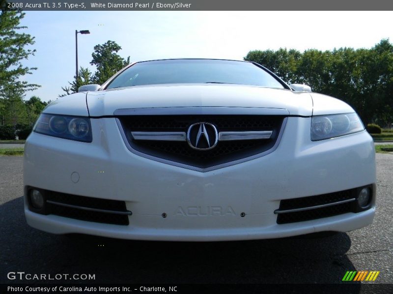 White Diamond Pearl / Ebony/Silver 2008 Acura TL 3.5 Type-S