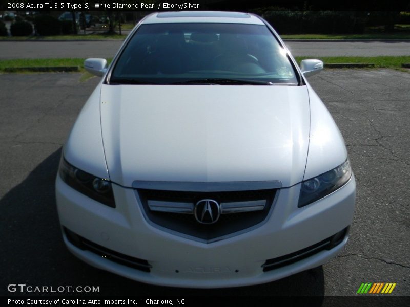 White Diamond Pearl / Ebony/Silver 2008 Acura TL 3.5 Type-S