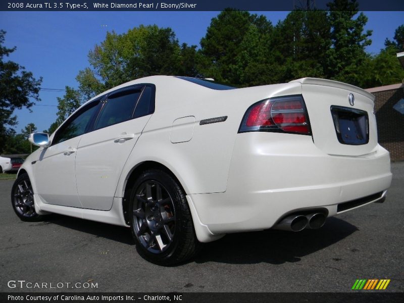 White Diamond Pearl / Ebony/Silver 2008 Acura TL 3.5 Type-S