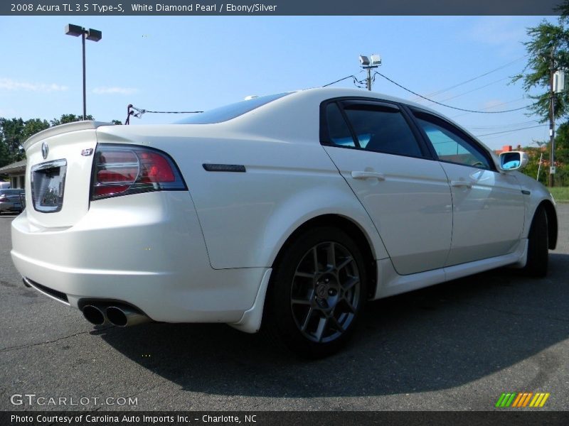 White Diamond Pearl / Ebony/Silver 2008 Acura TL 3.5 Type-S