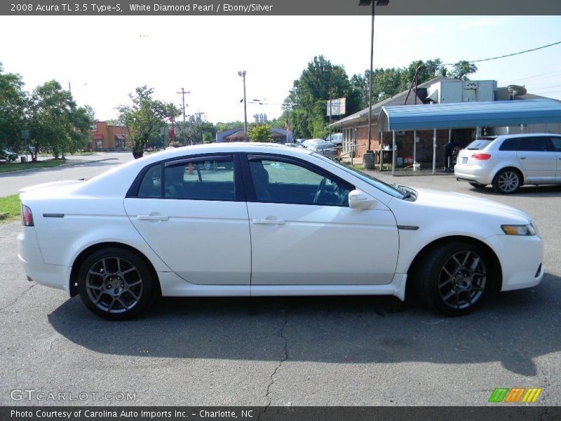 White Diamond Pearl / Ebony/Silver 2008 Acura TL 3.5 Type-S