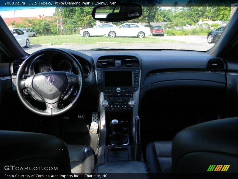White Diamond Pearl / Ebony/Silver 2008 Acura TL 3.5 Type-S
