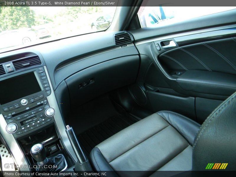 White Diamond Pearl / Ebony/Silver 2008 Acura TL 3.5 Type-S