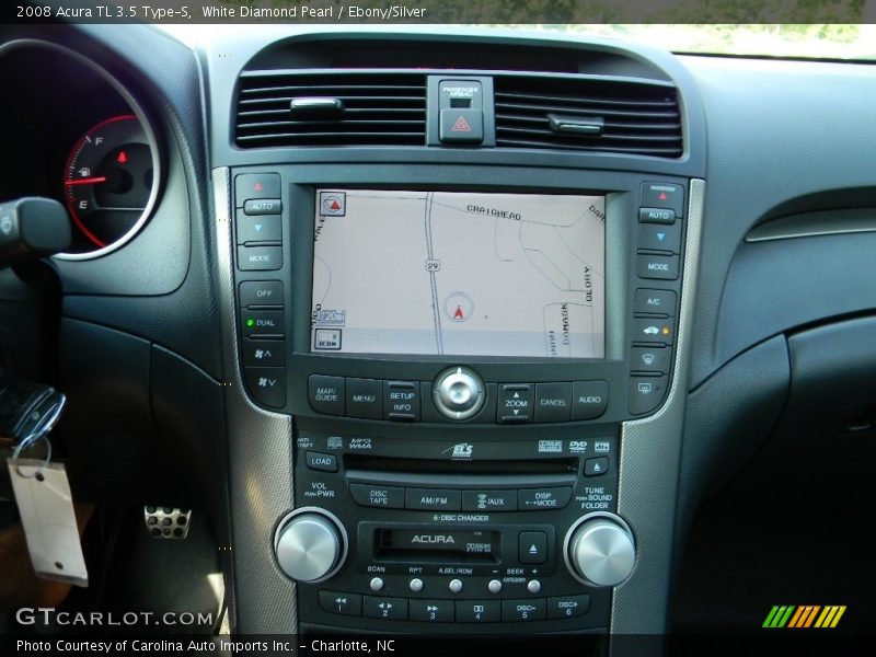 White Diamond Pearl / Ebony/Silver 2008 Acura TL 3.5 Type-S