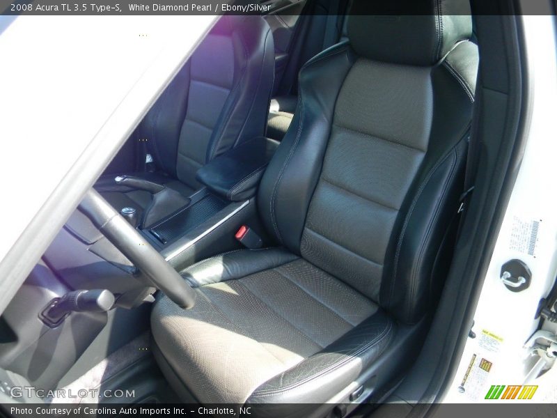 White Diamond Pearl / Ebony/Silver 2008 Acura TL 3.5 Type-S
