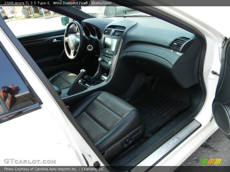 White Diamond Pearl / Ebony/Silver 2008 Acura TL 3.5 Type-S