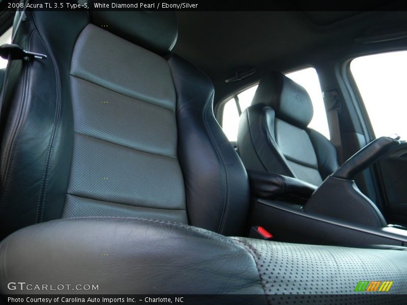 White Diamond Pearl / Ebony/Silver 2008 Acura TL 3.5 Type-S