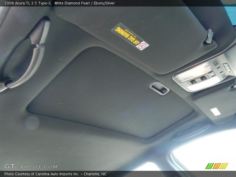 White Diamond Pearl / Ebony/Silver 2008 Acura TL 3.5 Type-S
