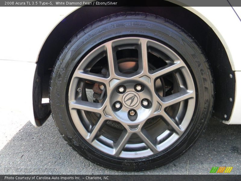 White Diamond Pearl / Ebony/Silver 2008 Acura TL 3.5 Type-S