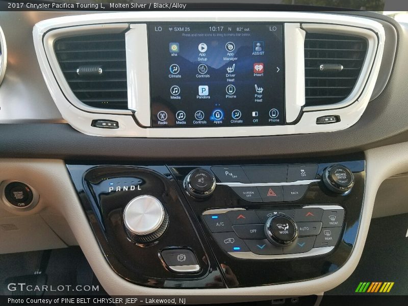 Molten Silver / Black/Alloy 2017 Chrysler Pacifica Touring L