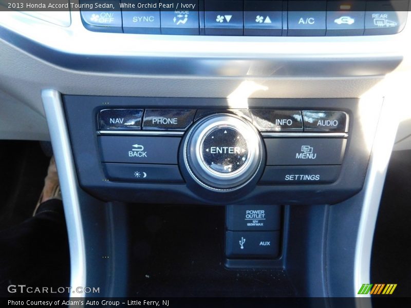 White Orchid Pearl / Ivory 2013 Honda Accord Touring Sedan