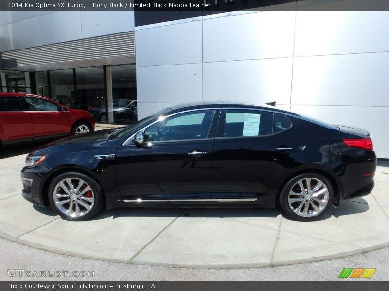 Ebony Black / Limited Black Nappa Leather 2014 Kia Optima SX Turbo