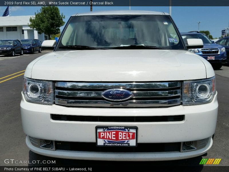White Suede Clearcoat / Charcoal Black 2009 Ford Flex SEL AWD