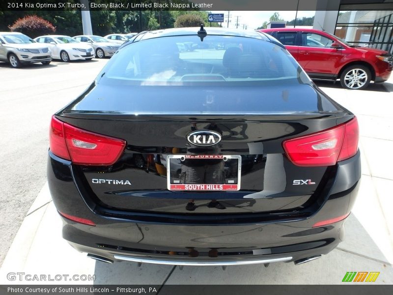 Ebony Black / Limited Black Nappa Leather 2014 Kia Optima SX Turbo