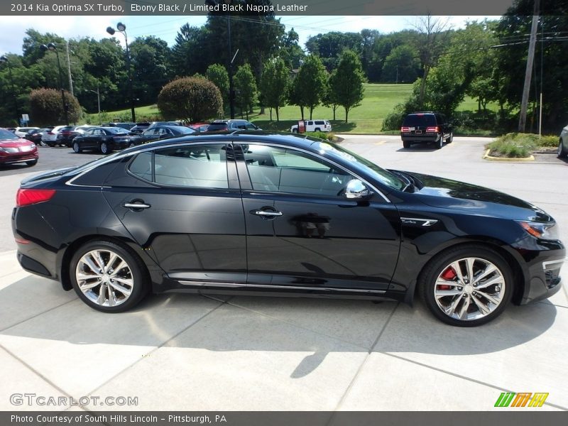 Ebony Black / Limited Black Nappa Leather 2014 Kia Optima SX Turbo
