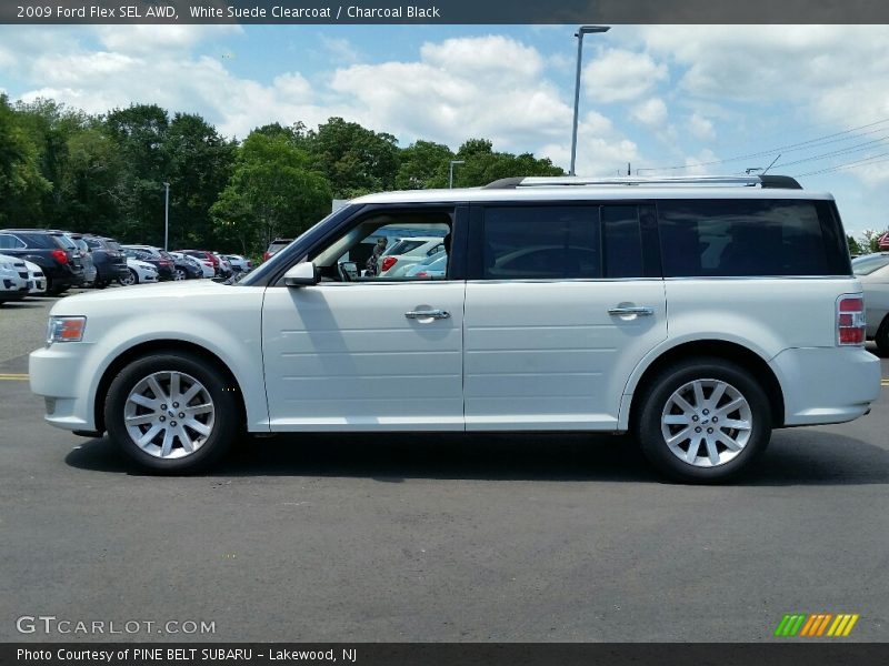 White Suede Clearcoat / Charcoal Black 2009 Ford Flex SEL AWD