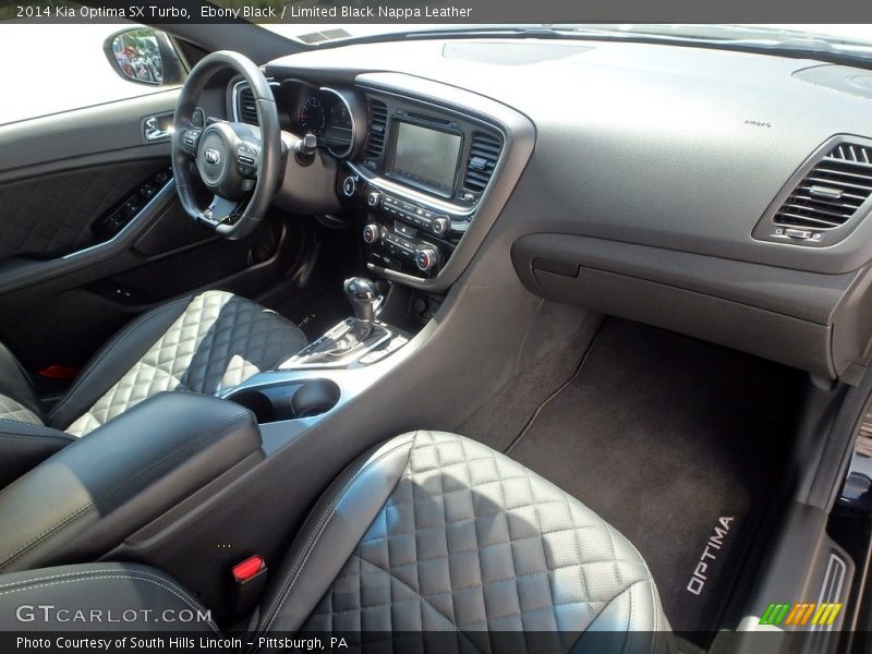 Ebony Black / Limited Black Nappa Leather 2014 Kia Optima SX Turbo