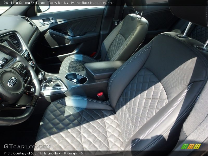Ebony Black / Limited Black Nappa Leather 2014 Kia Optima SX Turbo