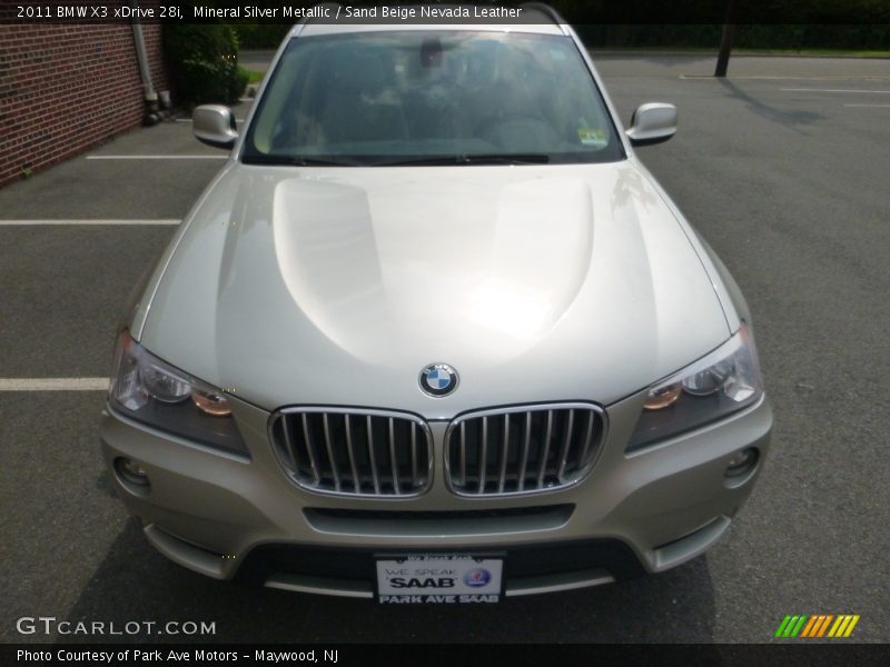 Mineral Silver Metallic / Sand Beige Nevada Leather 2011 BMW X3 xDrive 28i