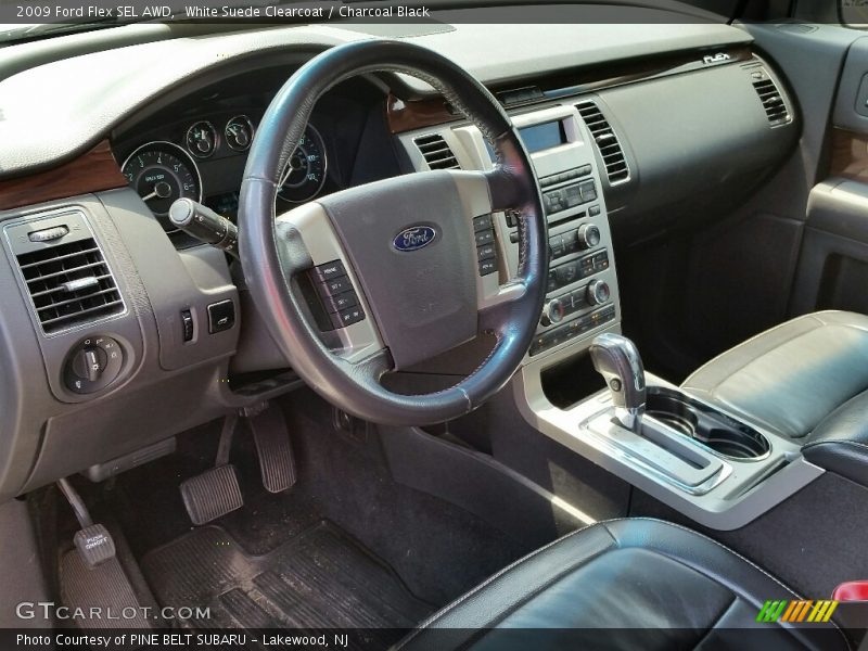 White Suede Clearcoat / Charcoal Black 2009 Ford Flex SEL AWD