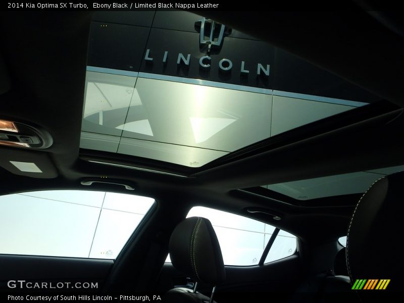 Ebony Black / Limited Black Nappa Leather 2014 Kia Optima SX Turbo