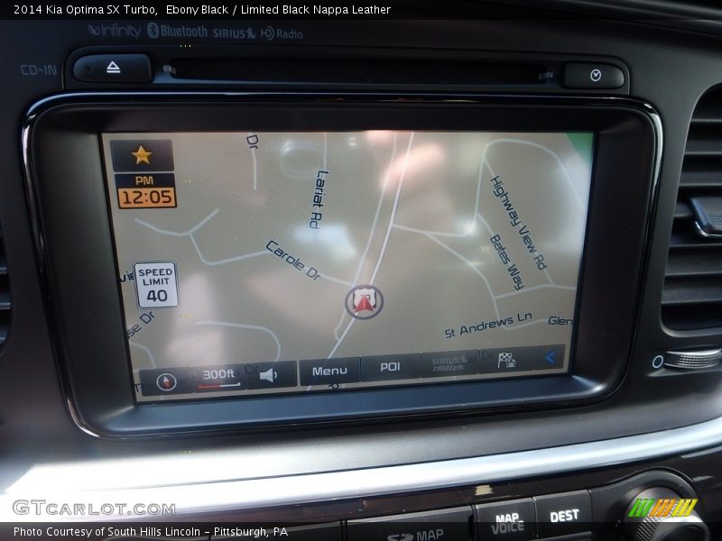 Ebony Black / Limited Black Nappa Leather 2014 Kia Optima SX Turbo