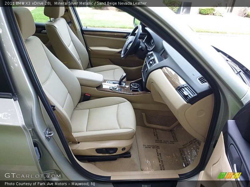 Front Seat of 2011 X3 xDrive 28i