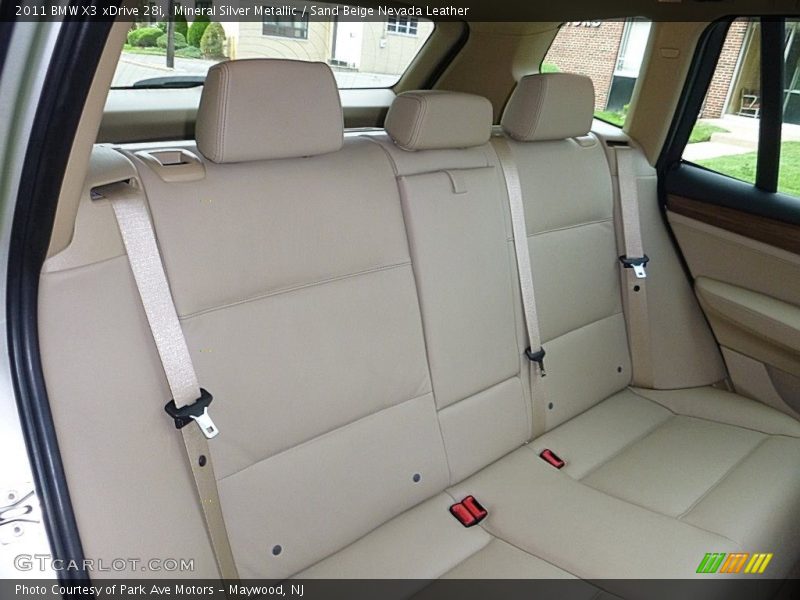 Rear Seat of 2011 X3 xDrive 28i