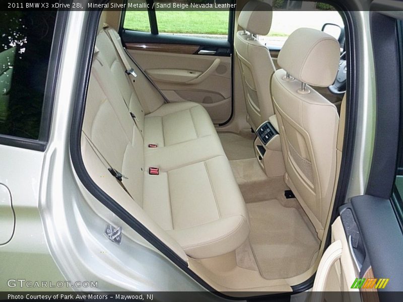 Rear Seat of 2011 X3 xDrive 28i