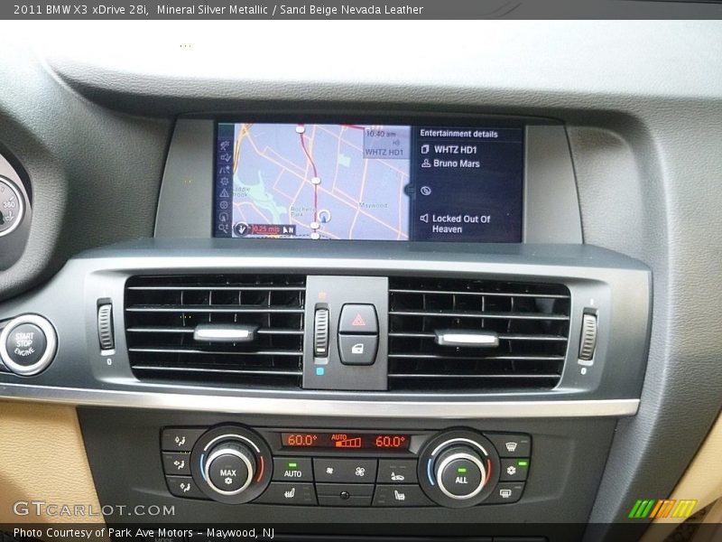 Controls of 2011 X3 xDrive 28i