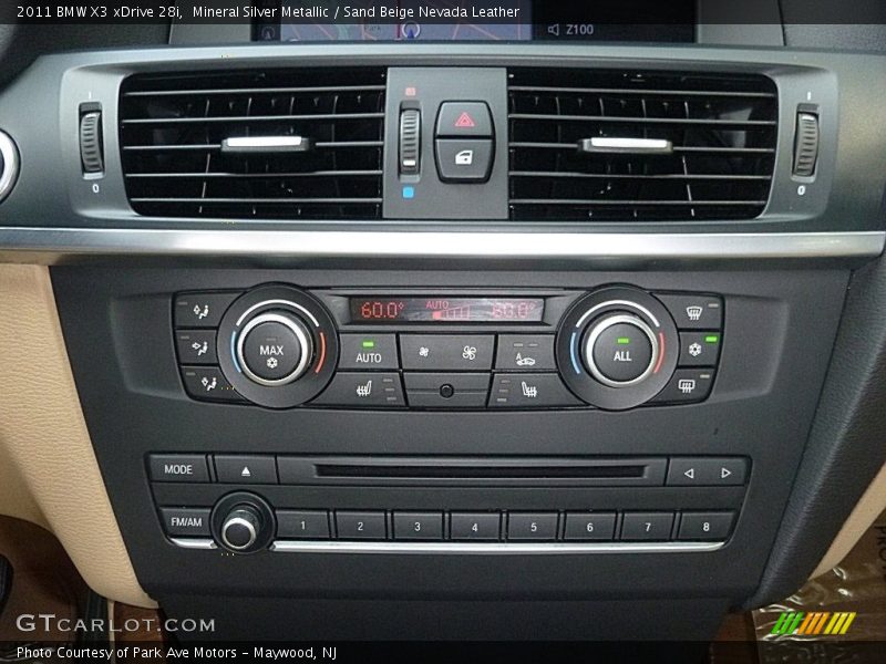 Controls of 2011 X3 xDrive 28i