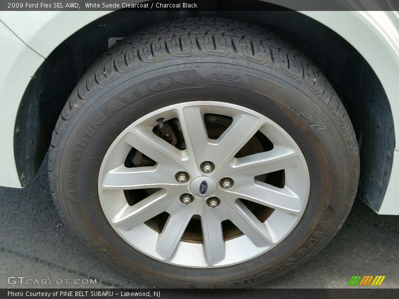 White Suede Clearcoat / Charcoal Black 2009 Ford Flex SEL AWD