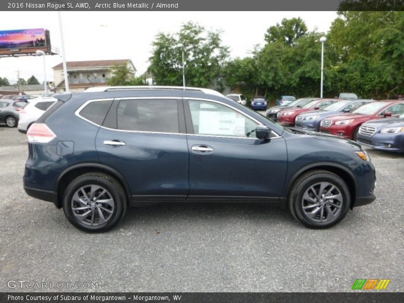 Arctic Blue Metallic / Almond 2016 Nissan Rogue SL AWD