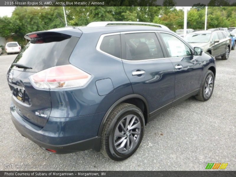 Arctic Blue Metallic / Almond 2016 Nissan Rogue SL AWD