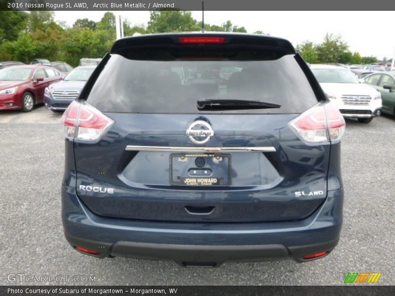 Arctic Blue Metallic / Almond 2016 Nissan Rogue SL AWD