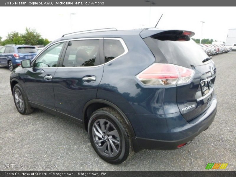 Arctic Blue Metallic / Almond 2016 Nissan Rogue SL AWD