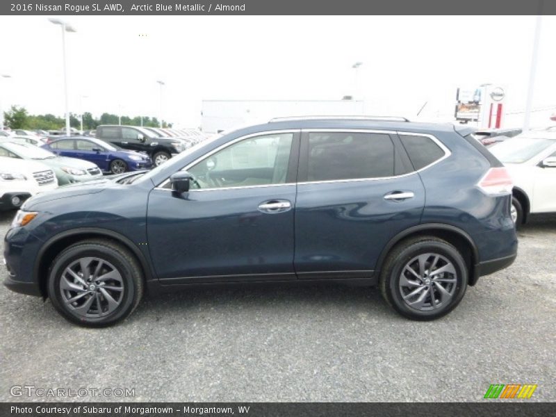 Arctic Blue Metallic / Almond 2016 Nissan Rogue SL AWD